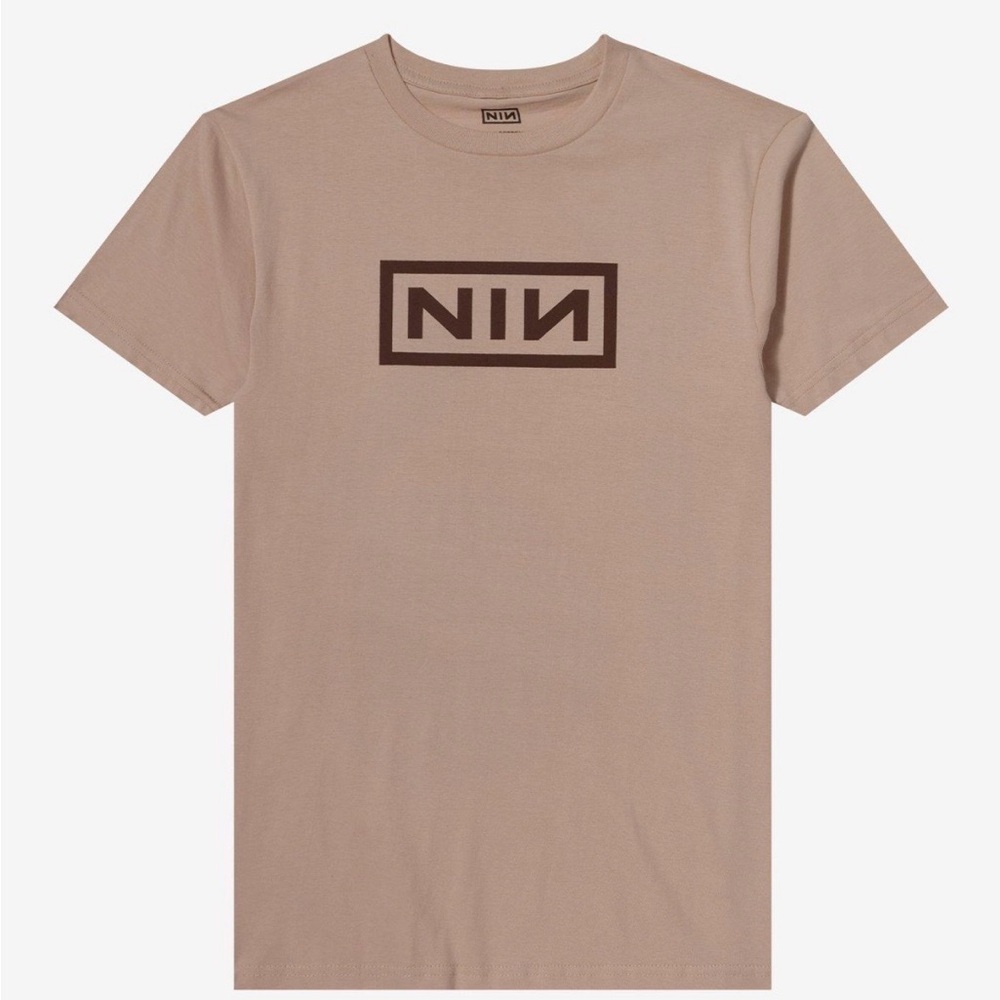 NIN Nine Inch Nails Tan Graphic Tee